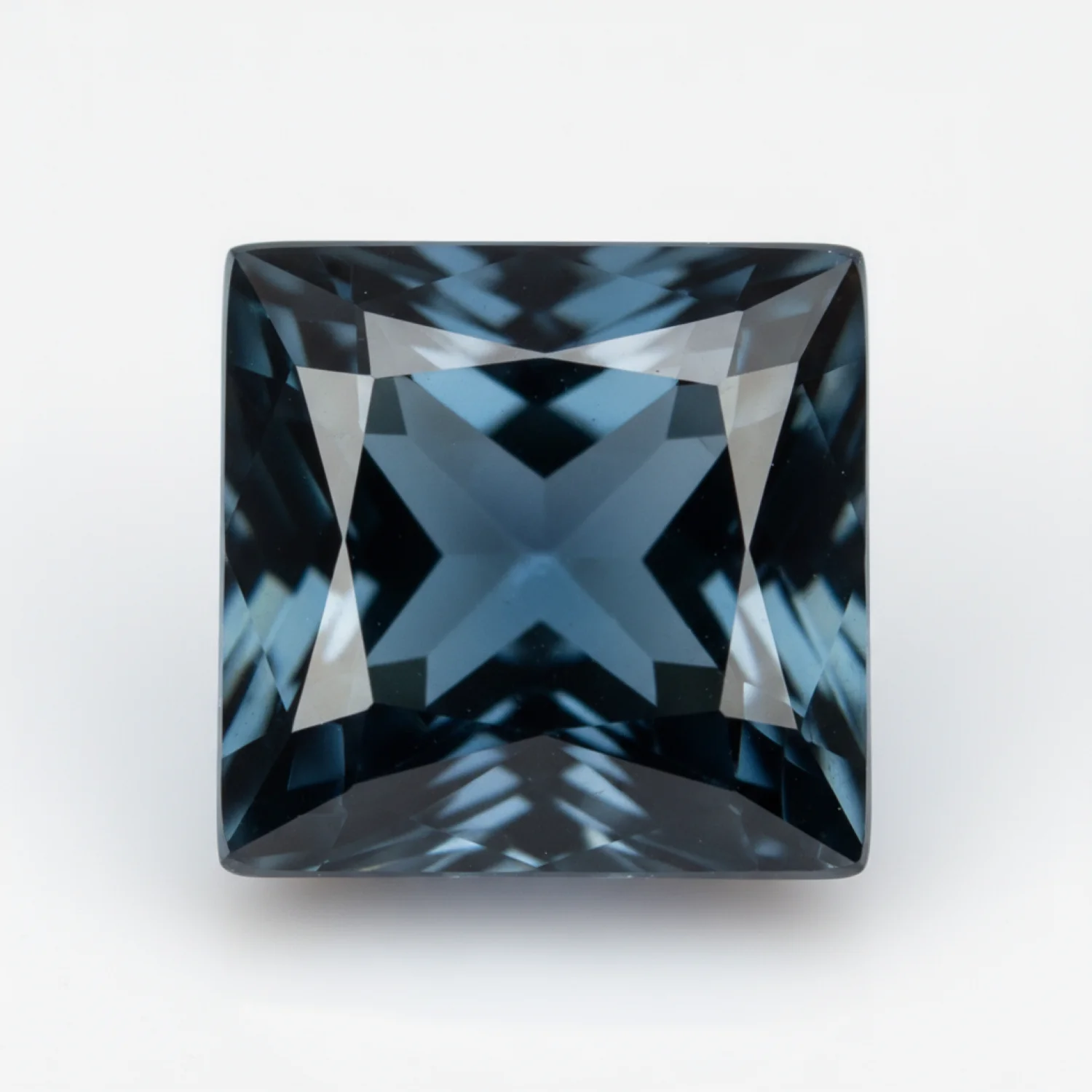 London Blue topaz 1PC Tiny 6x6 MM Square Faceted Blue Polished Semi Precious Loose Gems - Image 2