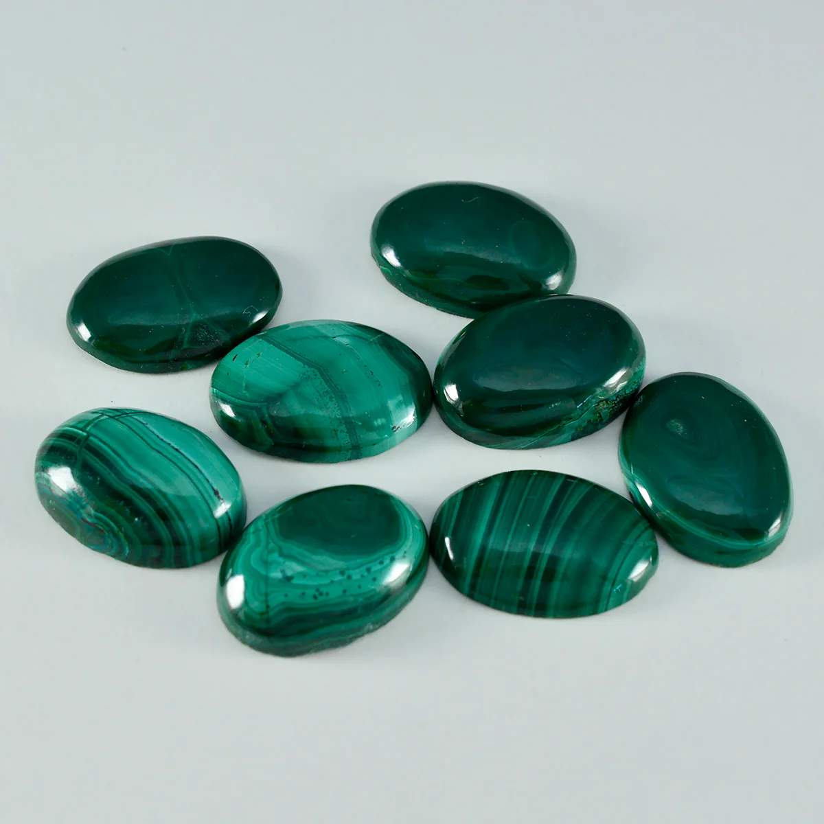 Malachite 1PC Medium 7x10 MM Oval Cabochon Green High-Quality semi Precious Loose Gems - Image 2
