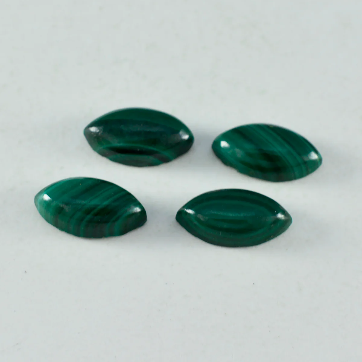 Malachite 1PC Medium 7x14 MM Marquise Cabochon Green Brilliant semi Precious Precious Gemstone