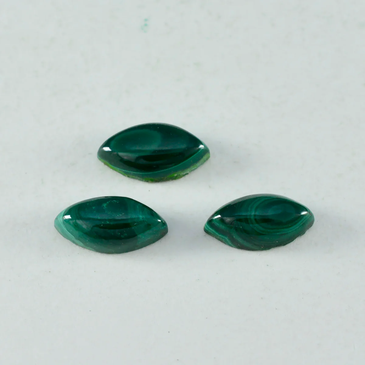 Malachite 1PC Small 5x10 MM Marquise Cabochon Green Pure semi Precious Loose Gemstones