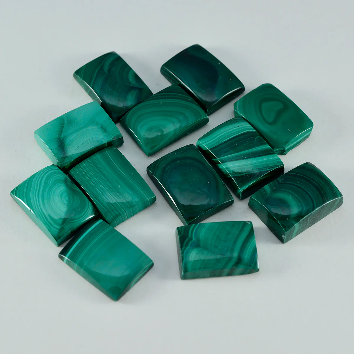Malachite 1PC Tiny 5x7 MM Emerald Cabochon Green Fiery semi Precious Gems