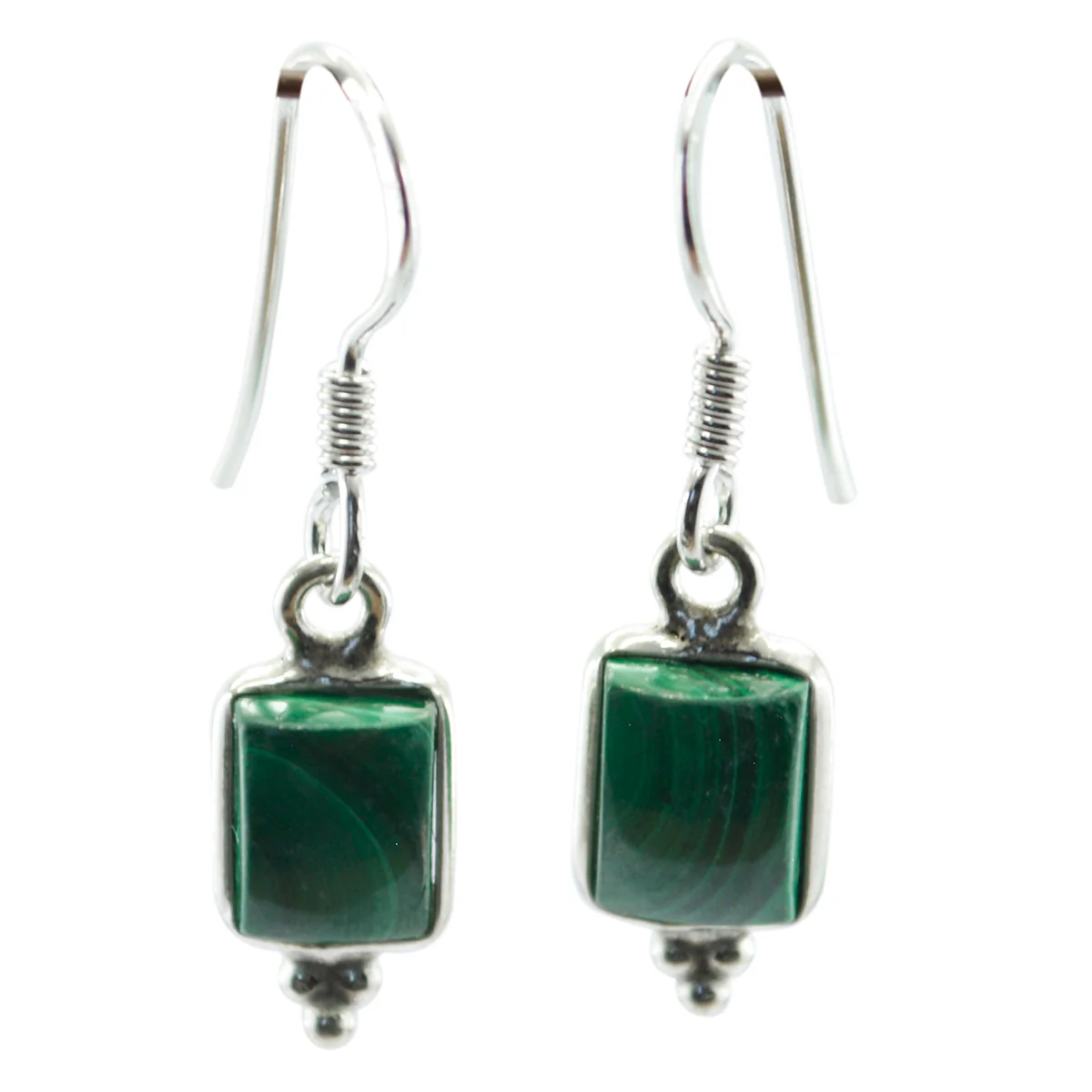 Malachite Australian Lucia multiple Dangle Green Silver Earring