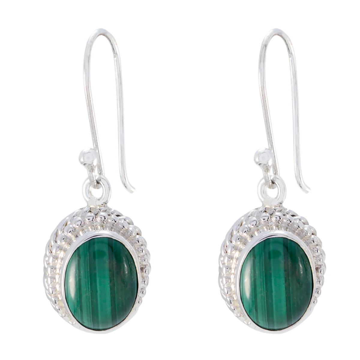 Malachite Turkish Layla multiple Dangle Green 92.5 Silver Earring