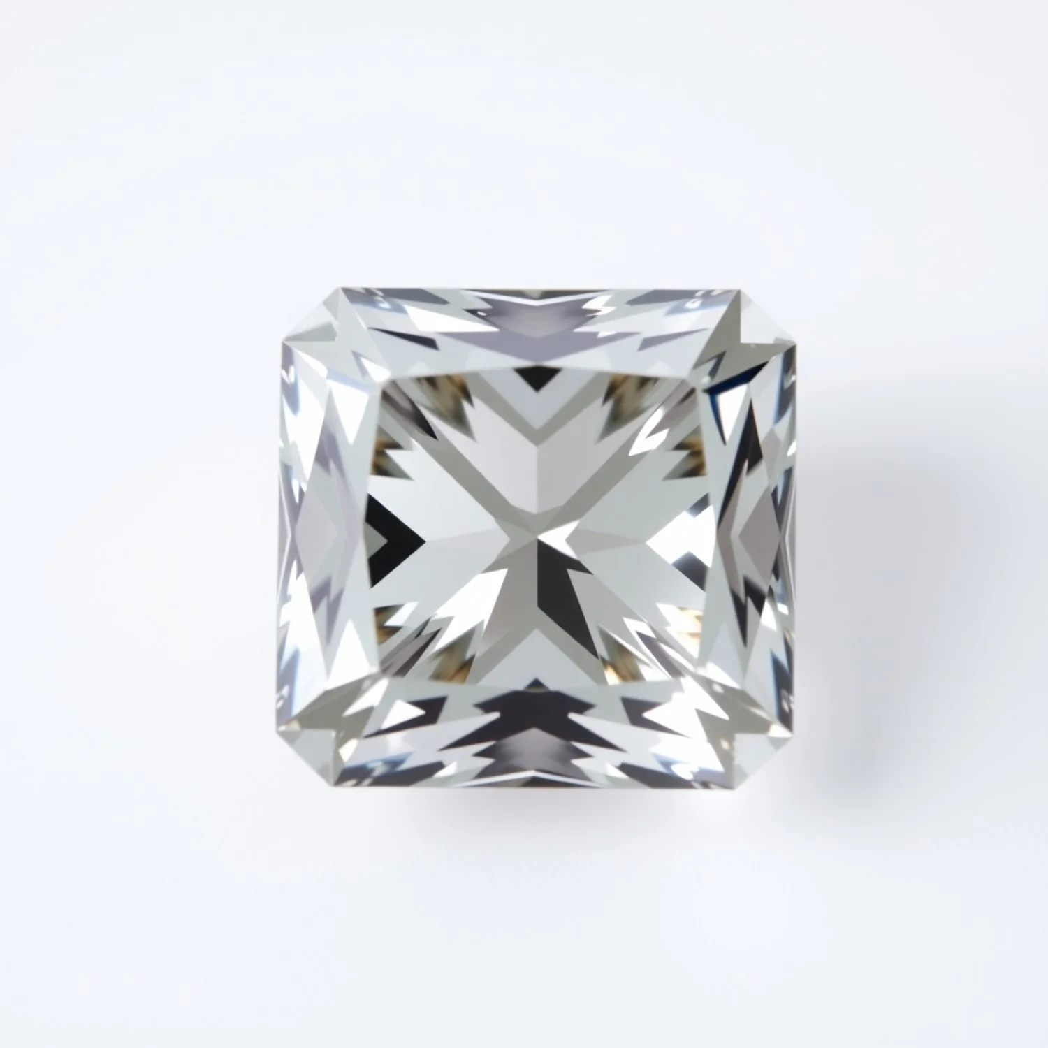 Moissanite 10PC Tiny 4x4 MM Square Faceted White Brilliant Man Made Loose Gemstones - Image 2