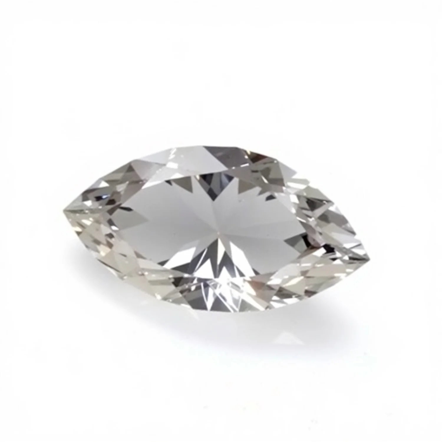 Moissanite 1PC Chunky 10x20 MM Marquise Faceted White Pure Man Made Loose Gemstones - Image 2