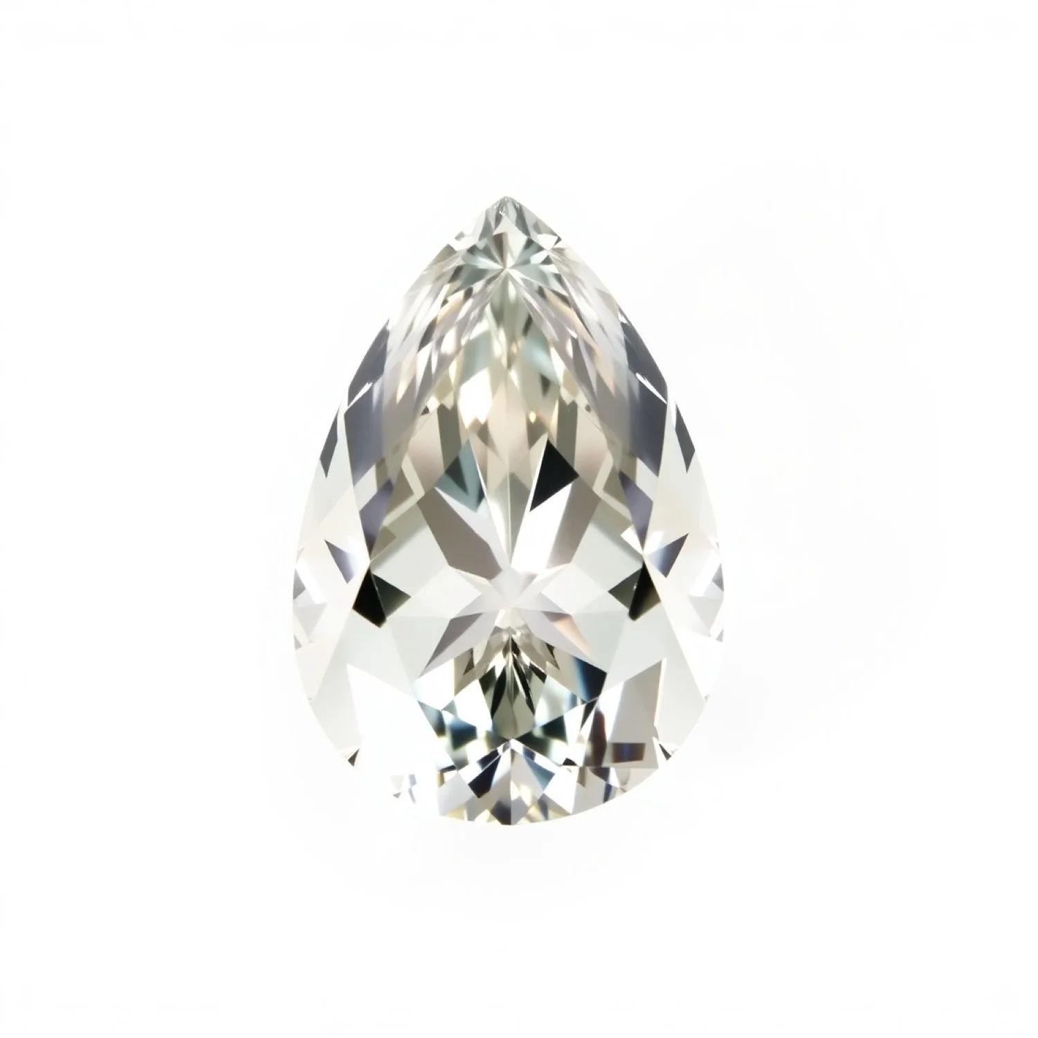 Moissanite 1PC Large 10x12 MM Pear Faceted White Brilliant Man Made Loose Gemstones