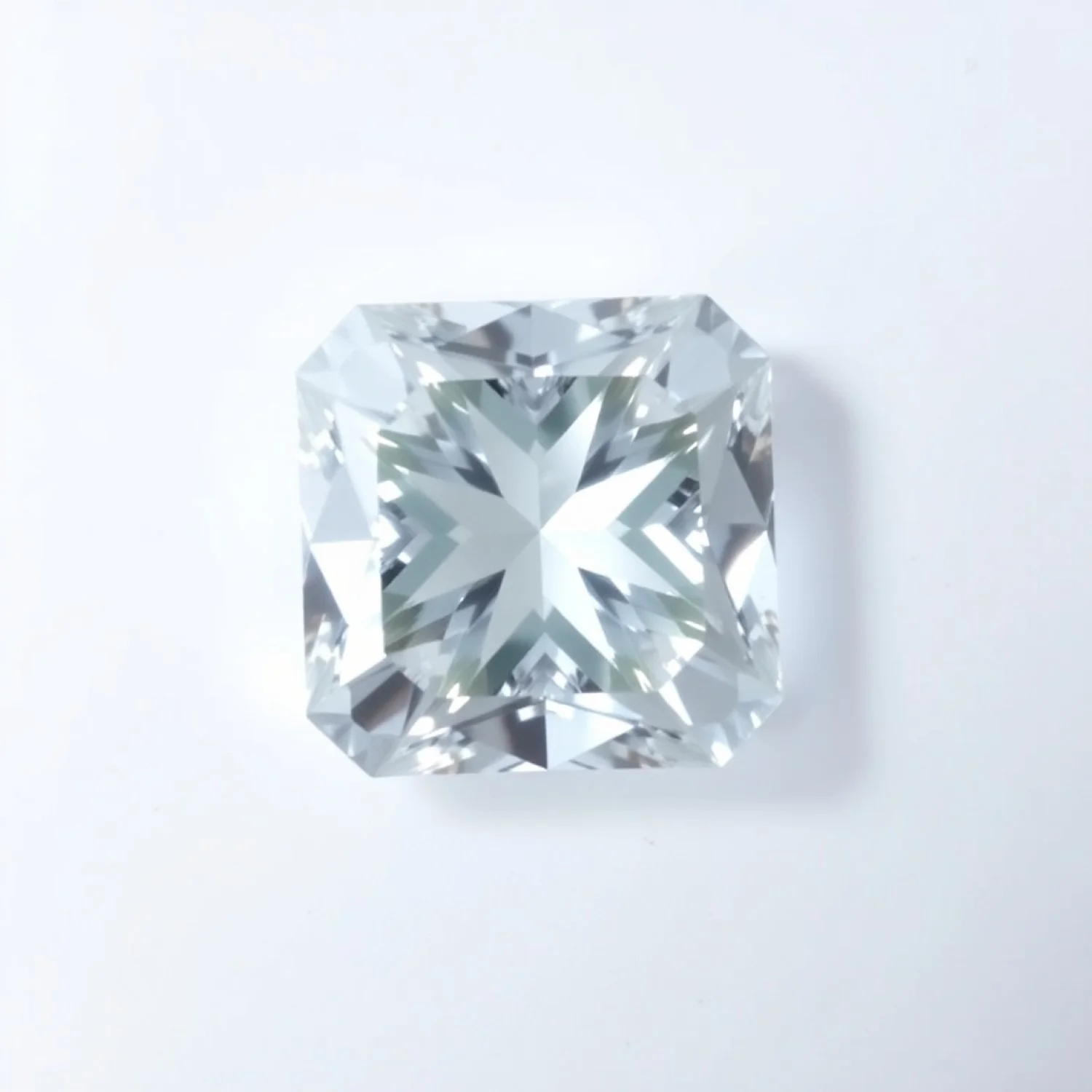 Moissanite 1PC Large 11x11 MM Square Faceted White Fine Man Made Loose Gemstone - Image 2