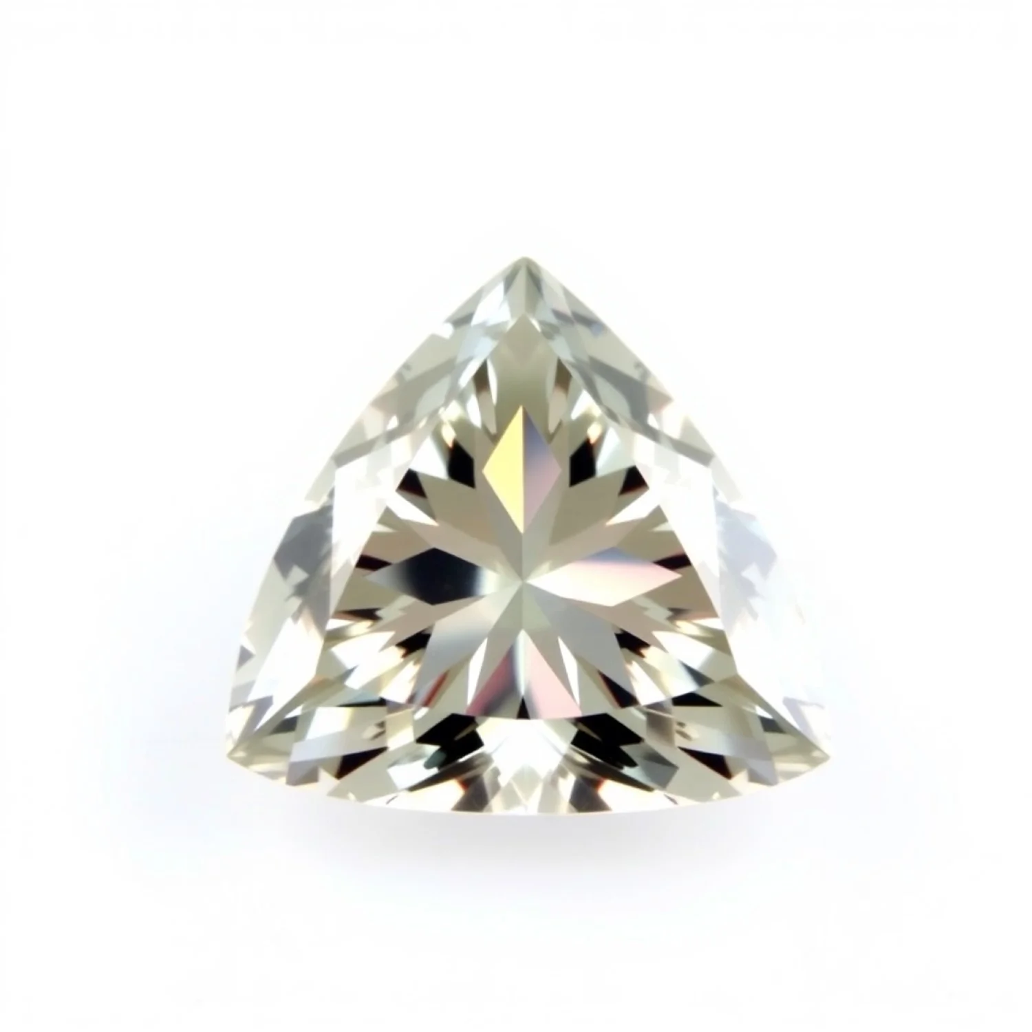 Moissanite 1PC Large 11x11 MM Triangle Faceted White Fine Man Made Loose Gemstone - Image 2