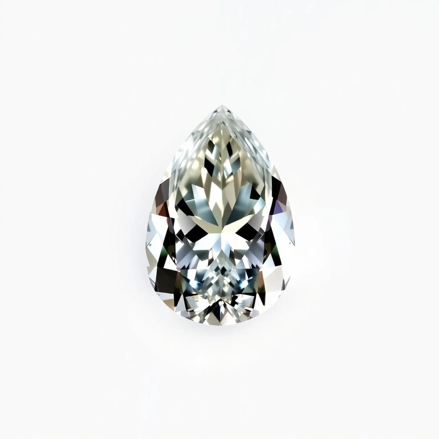 Moissanite 1PC Medium 7x10 MM Pear Faceted White Genuine Man Made Loose Gemstones - Image 2