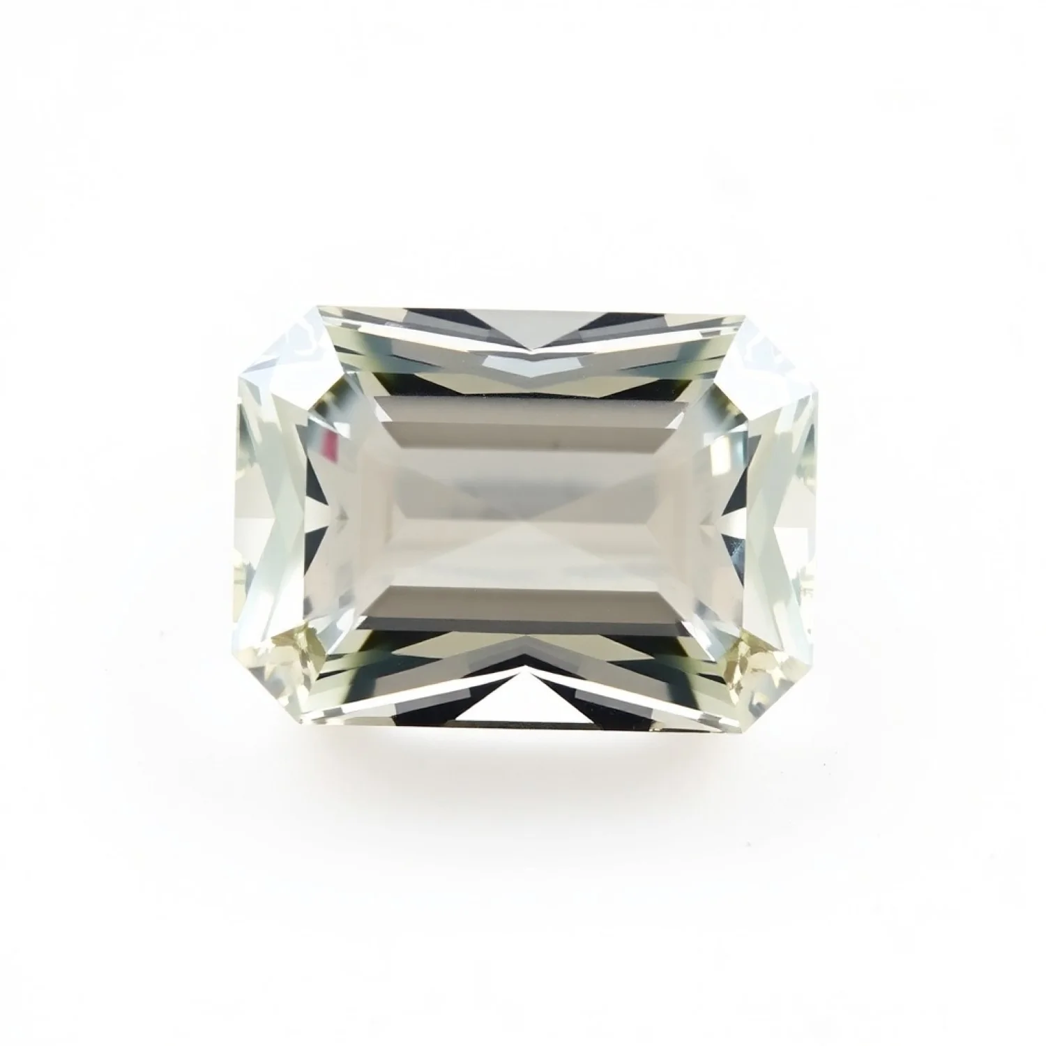 Moissanite 1PC Medium 8x10 MM Emerald Faceted White Fiery Man Made Loose Gemstone