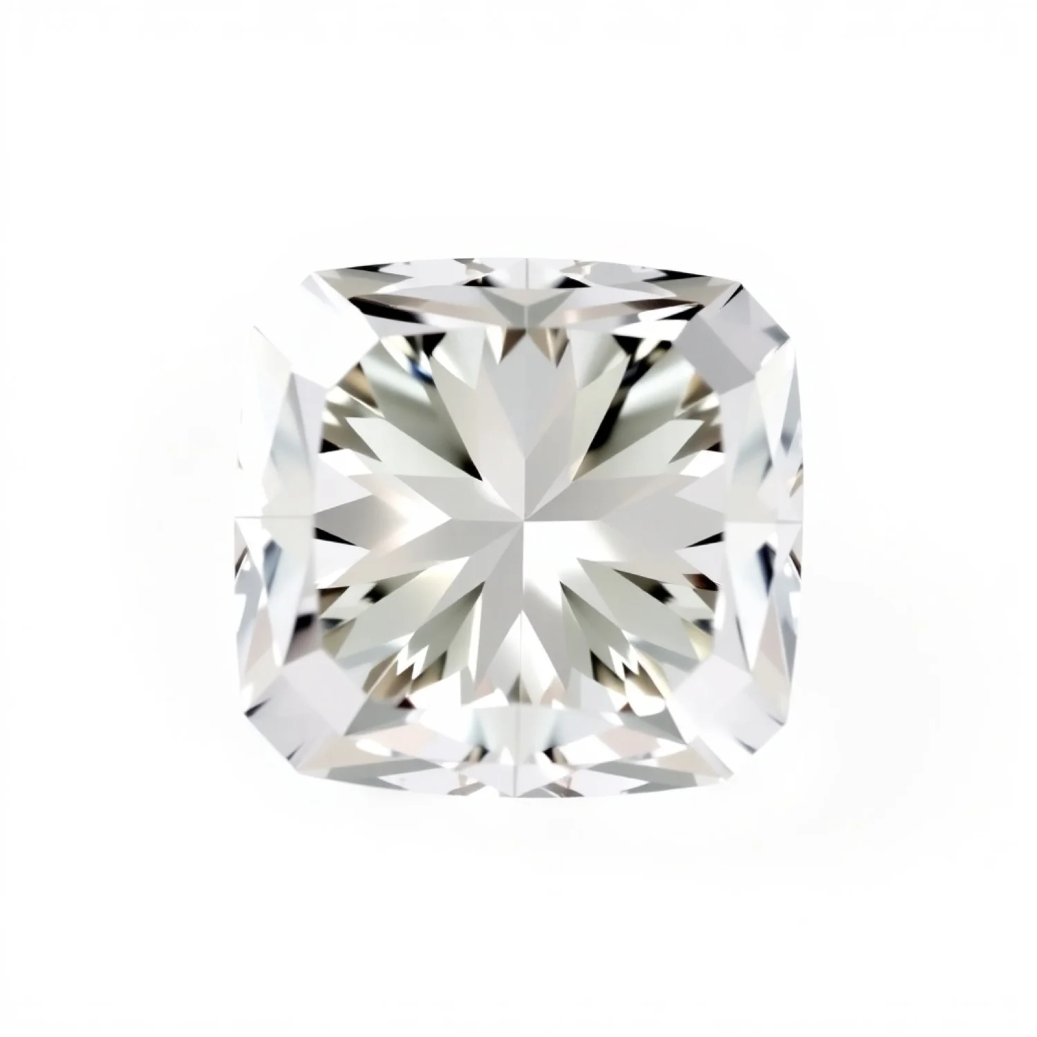 Moissanite 1PC Medium 9x9 MM Cushion Faceted White Lustrous Man Made Gems - Image 2