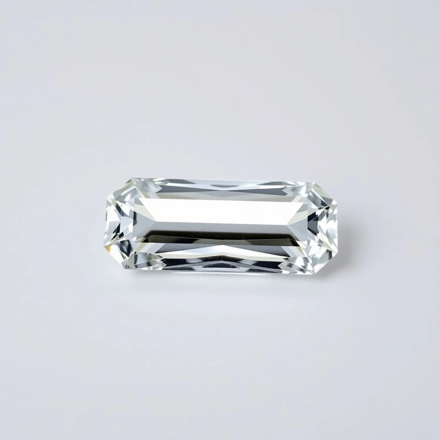 Moissanite 1PC Small 5x10 MM Baguette Faceted White Brilliant Man Made Loose Gems - Image 2