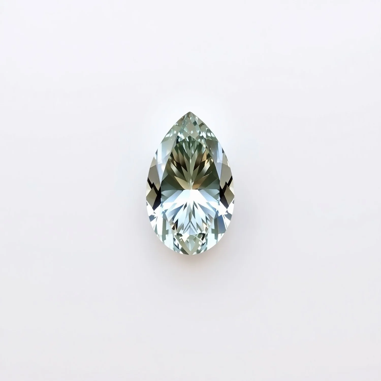 Moissanite 1PC Small 6x8 MM Pear Faceted White Fine Man Made Gems