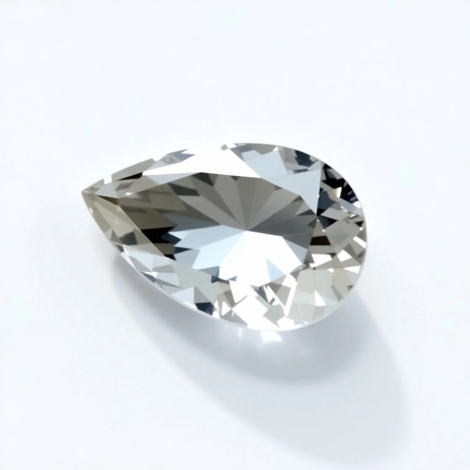 Moissanite 1PC Small 7x9 MM Pear Faceted White Natural Man Made Loose Gemstone