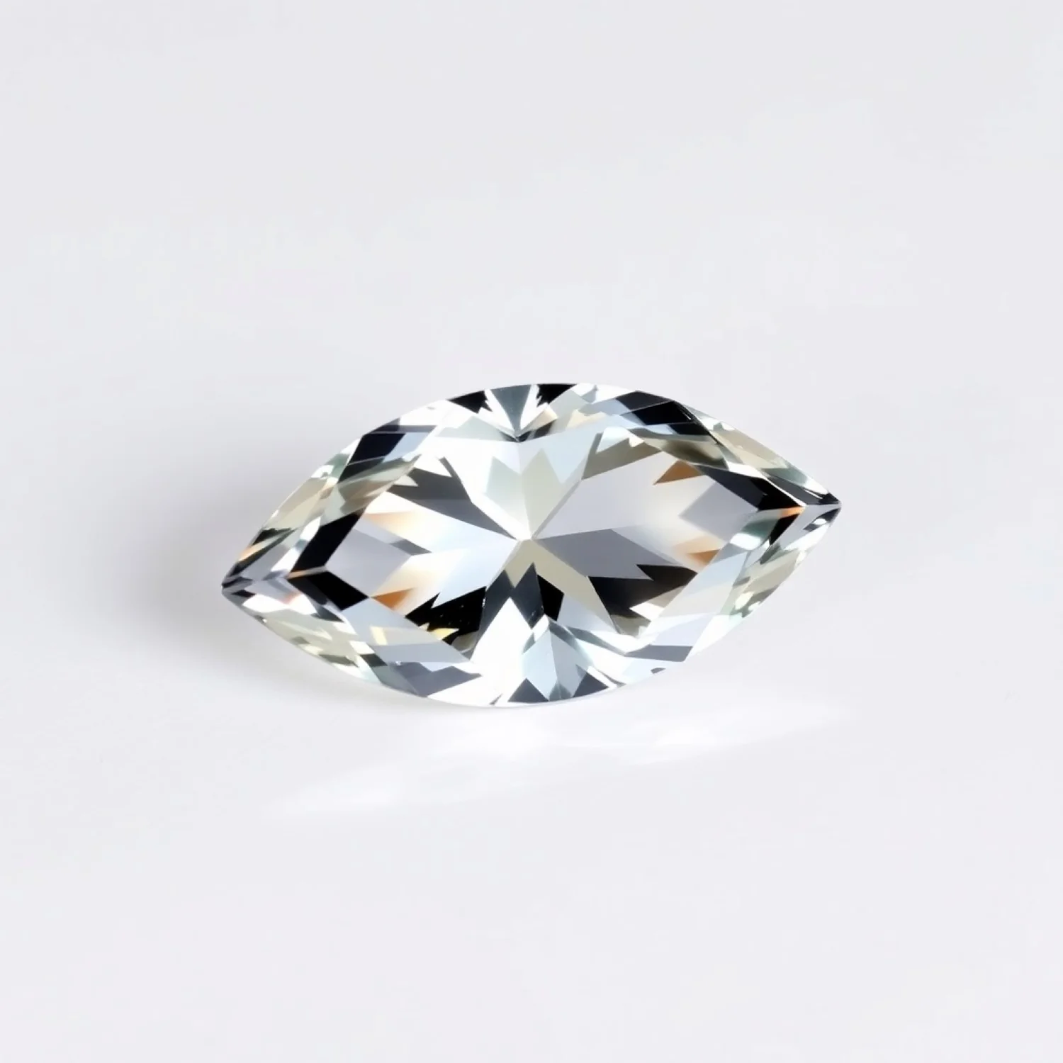 Moissanite 1PC Tiny 4x8 MM Marquise Faceted White Fine Man Made Loose Gemstone - Image 2