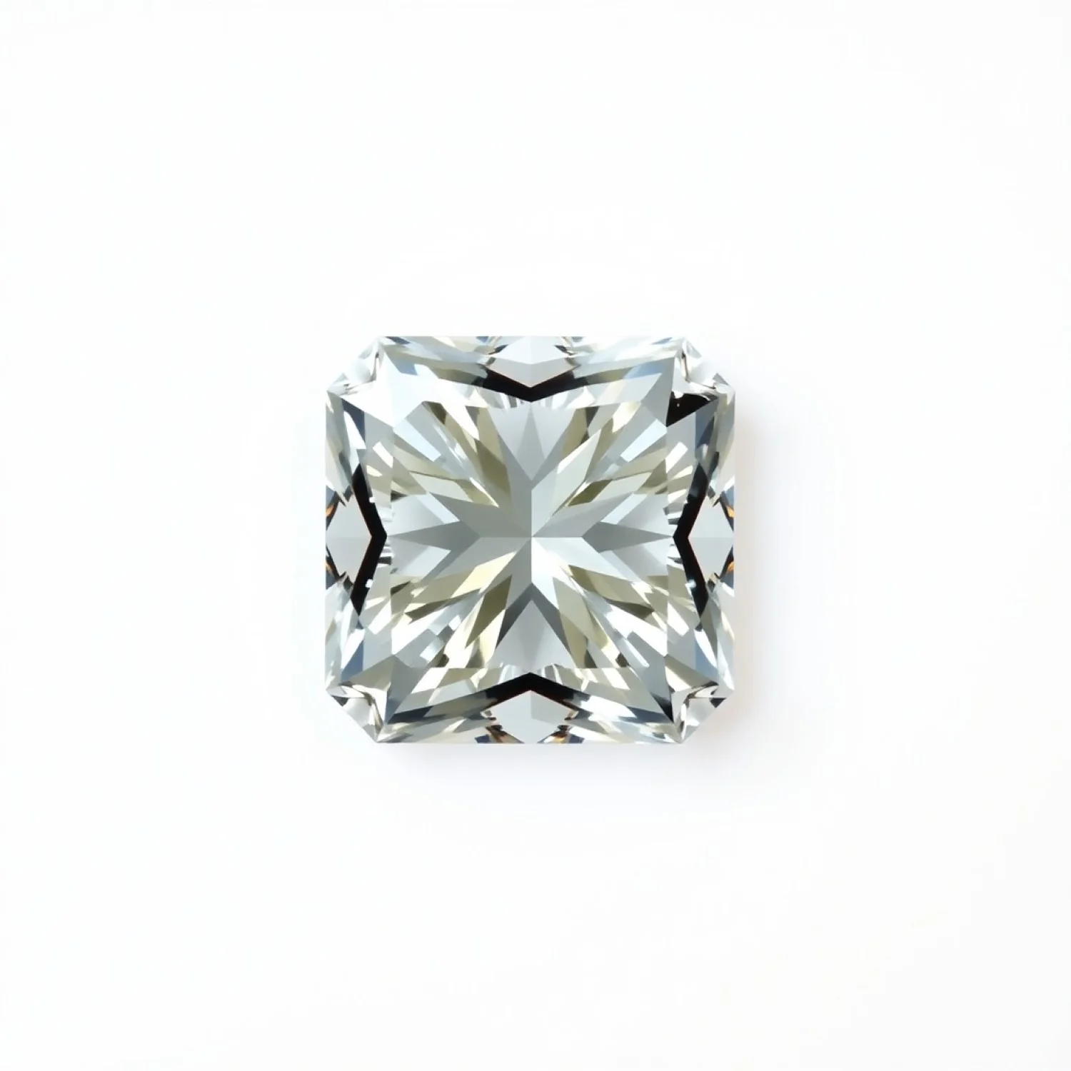 Moissanite 1PC Tiny 5x5 MM Square Faceted White Sparkling Man Made Gems - Image 2