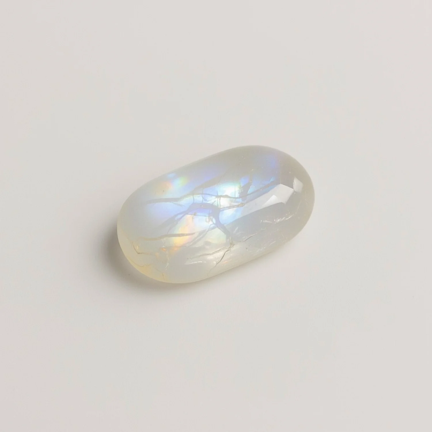 Moonstone 10PC Tiny 3x6 MM Baguette Cabochon White Pure semi Precious Loose Gems - Image 2