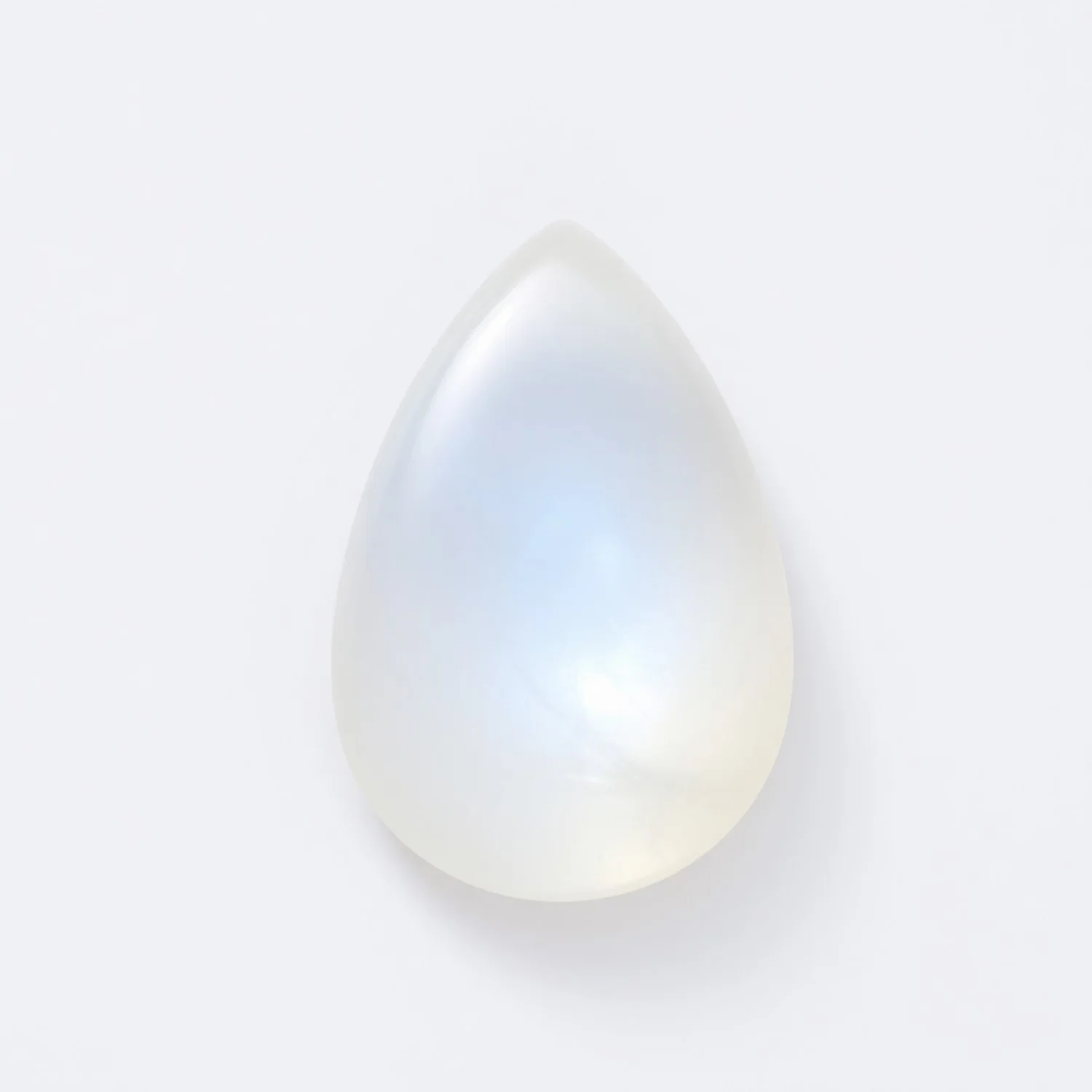 Moonstone 1PC Large 10x12 MM Pear Cabochon White Brilliant semi Precious Loose Gemstones - Image 2