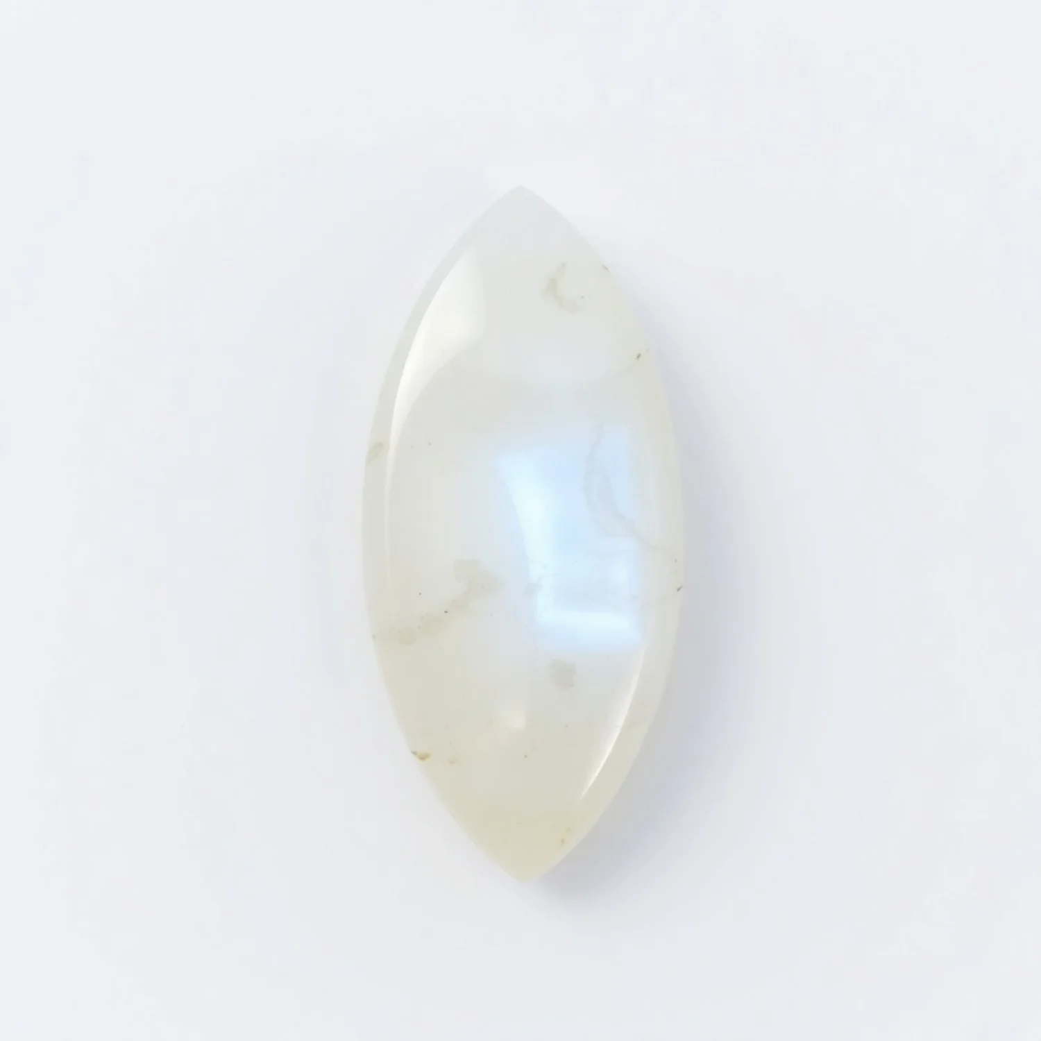 Moonstone 1PC Medium 7x14 MM Marquise Cabochon White Shine semi Precious Precious Gemstone - Image 2