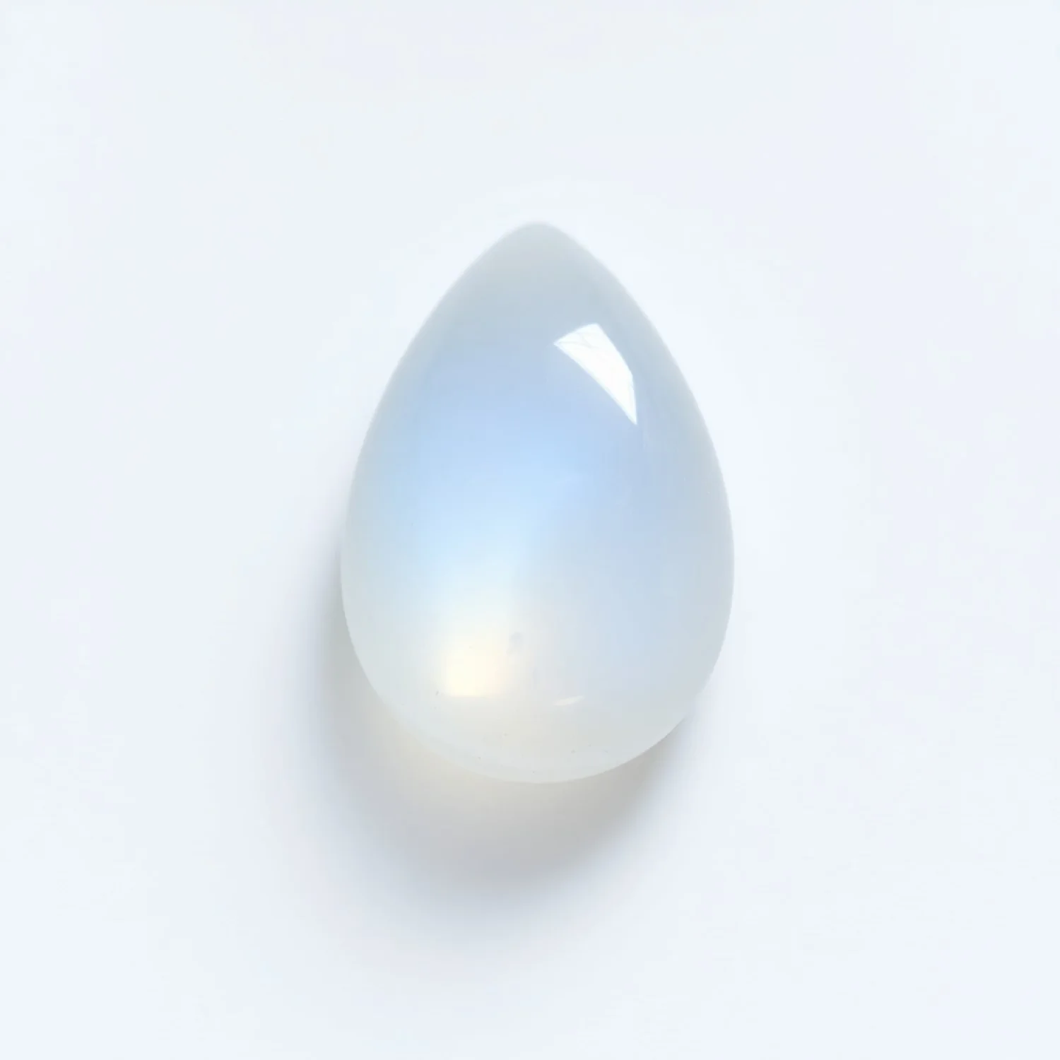 Moonstone 1PC Medium 8x10 MM Pear Cabochon White Superior semi Precious Gems