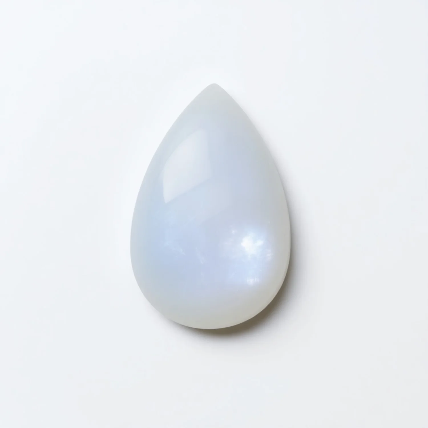 Moonstone 1PC Medium 8x10 MM Pear Cabochon White Superior semi Precious Gems - Image 2