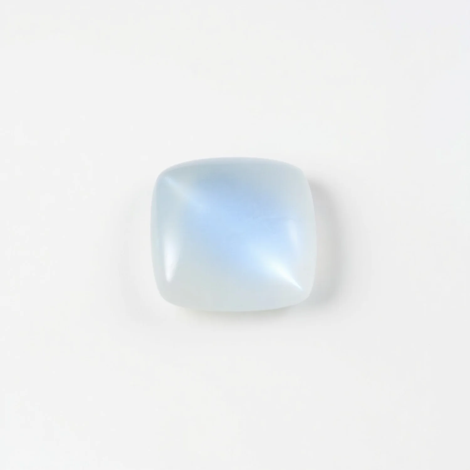 Moonstone 1PC Medium 9x9 MM Cushion Cabochon White Sparkling semi Precious Loose Gemstone