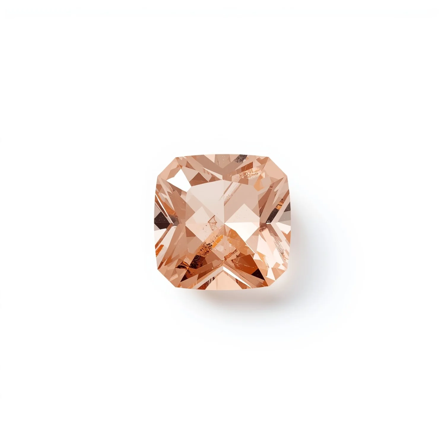 Morganite 10PC Tiny 3x3 MM Square Faceted Pink Fiery Semi Precious Gems