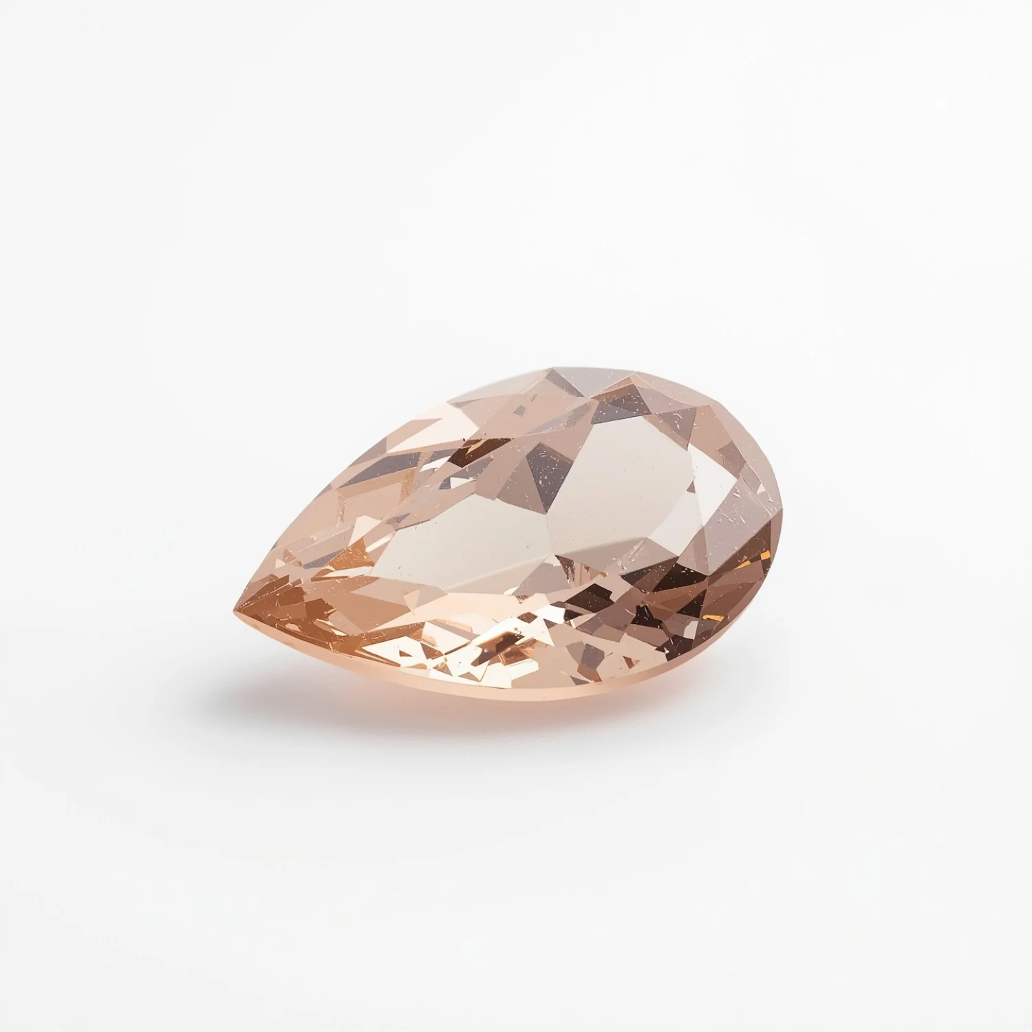 Morganite 1PC Chunky 15x20 MM Pear Faceted Pink Splendid Semi Precious Loose Gemstone