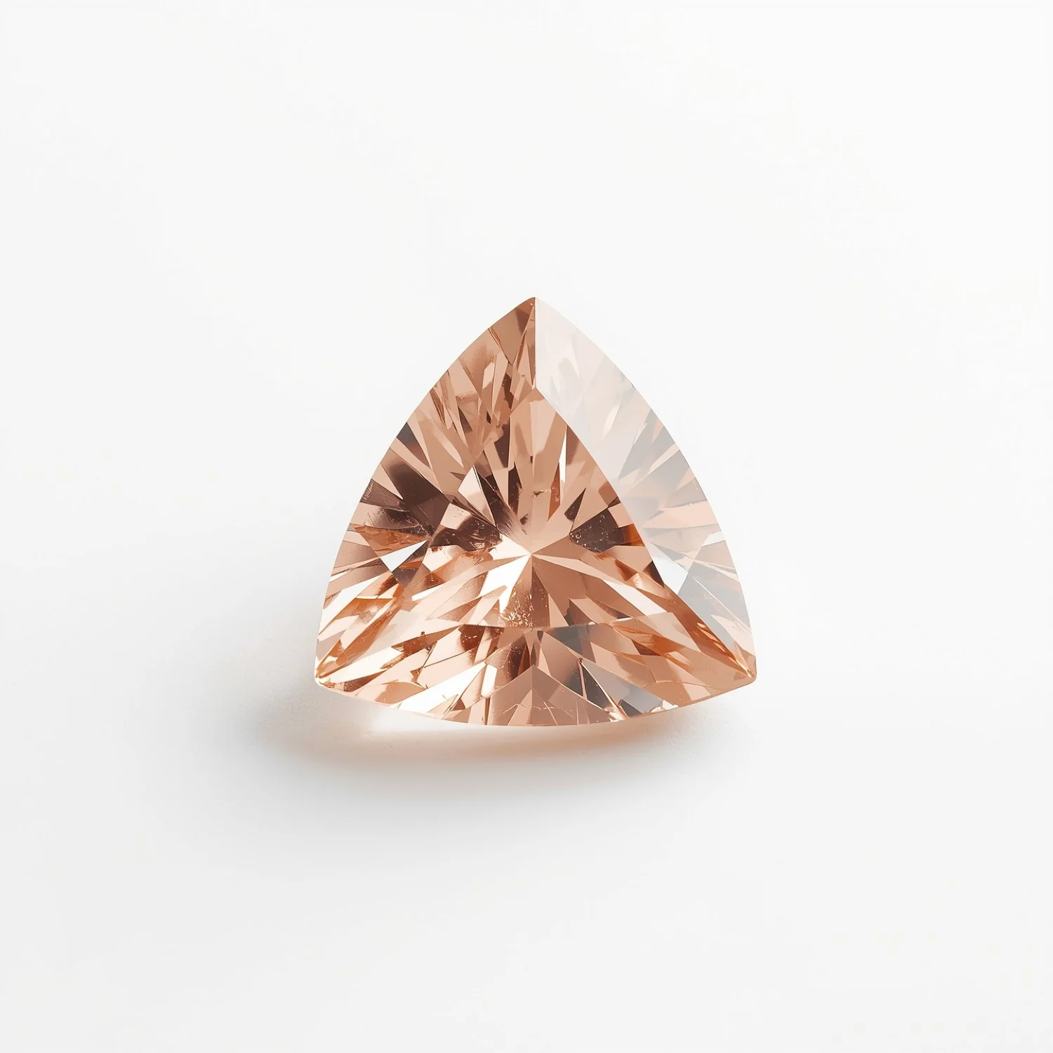 Morganite 1PC Chunky 16x16 MM Triangle Faceted Pink Pure Semi Precious Loose Gems - Image 2