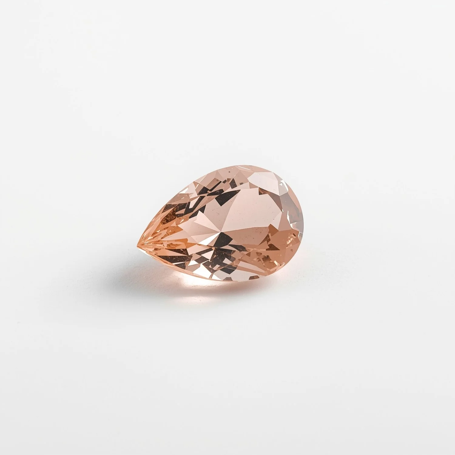 Morganite 1PC Large 10x14 MM Pear Faceted Pink Brilliant Semi Precious Loose Gemstones - Image 2