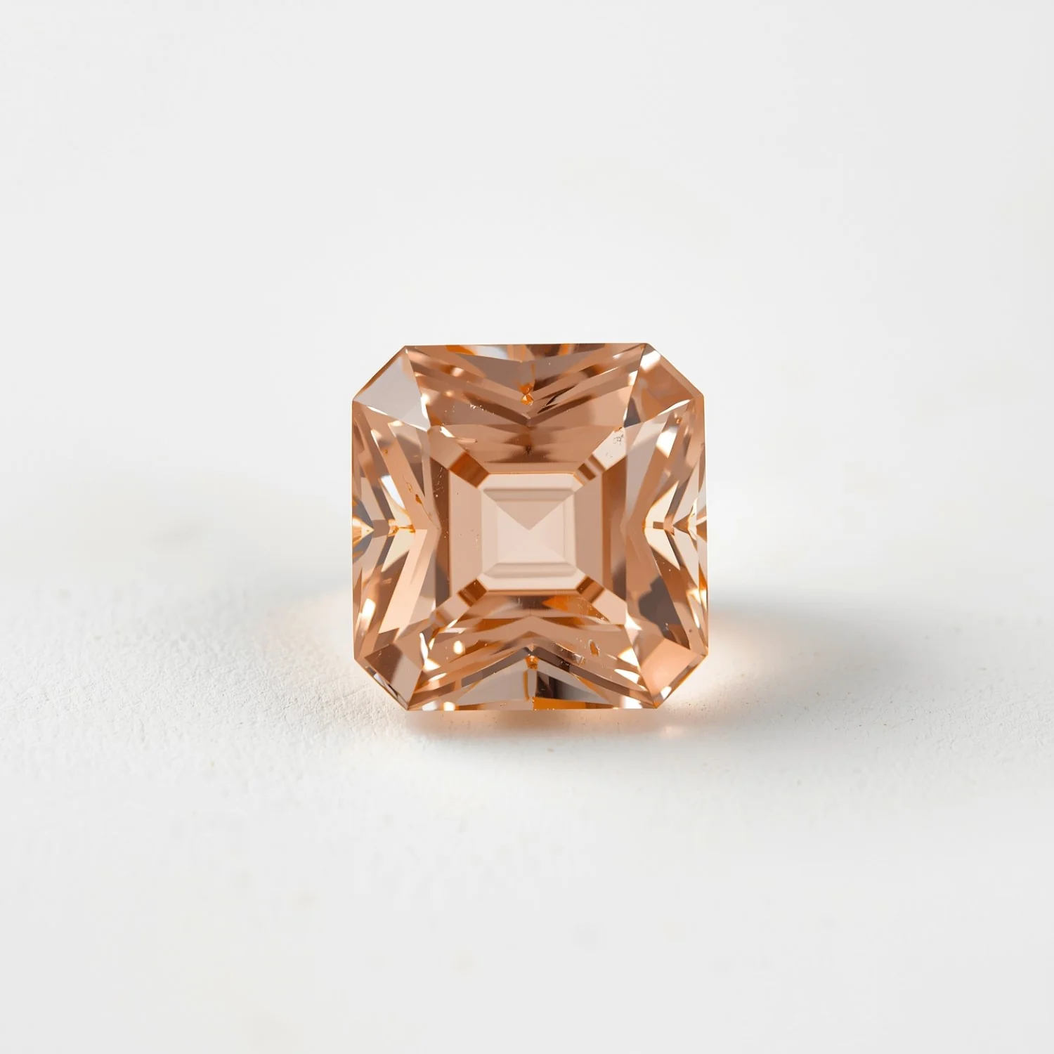 Morganite 1PC Large 11x11 MM Square Faceted Pink Fine Semi Precious Gems - Image 2