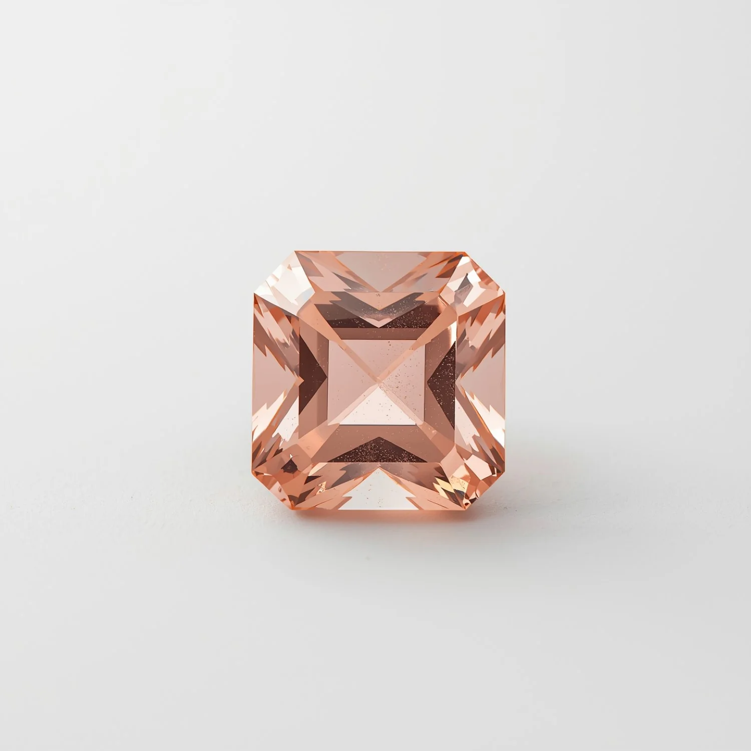 Morganite 1PC Large 12x12 MM Square Faceted Pink High-Quality Semi Precious Loose Gems