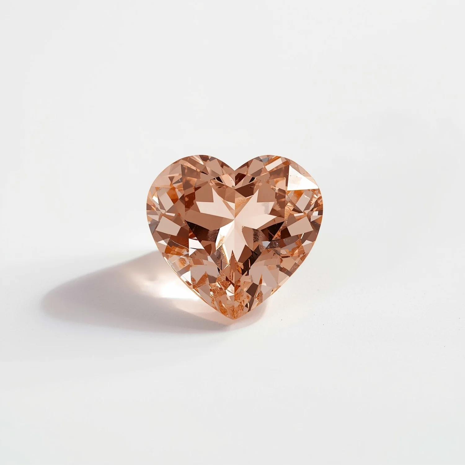Morganite 1PC Medium 9x9 MM Heart Faceted Pink Lustrous Semi Precious Loose Gemstone - Image 2