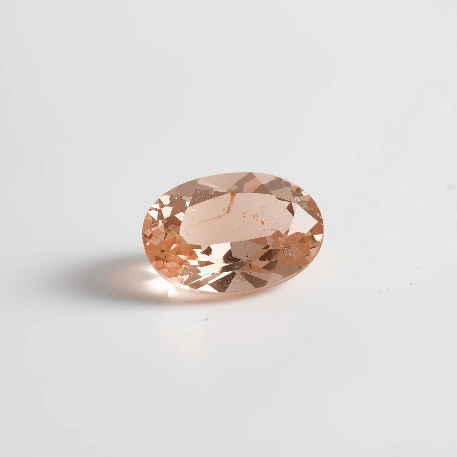 Morganite 1PC Small 6x9 MM Oval Faceted Pink Superior Semi Precious Loose Gemstone - Image 2