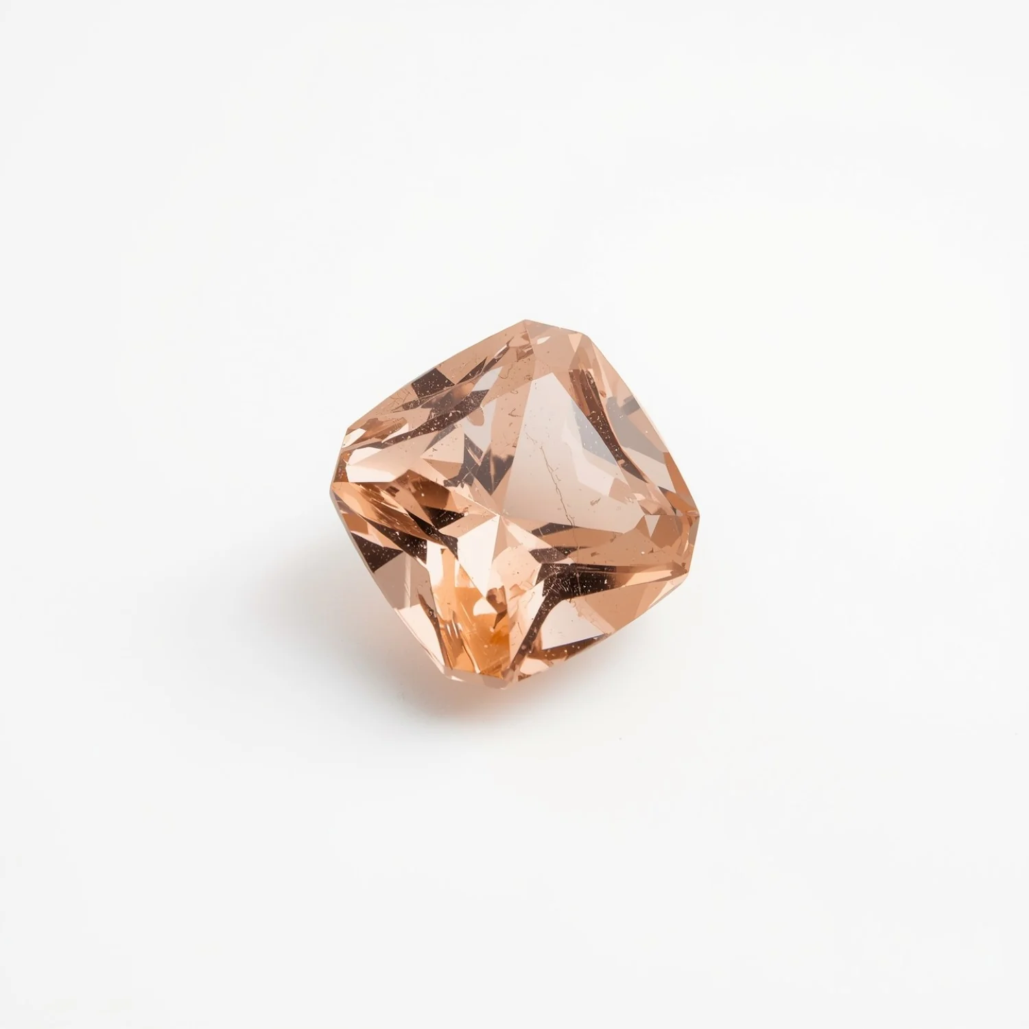Morganite 1PC Small 8x8 MM Square Faceted Pink Luster Semi Precious Loose Gems - Image 2