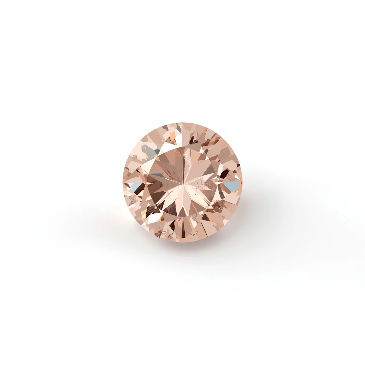 Morganite 1PC Tiny 6x6 MM Round Faceted Pink Polished Semi Precious Loose Gemstones - Image 2