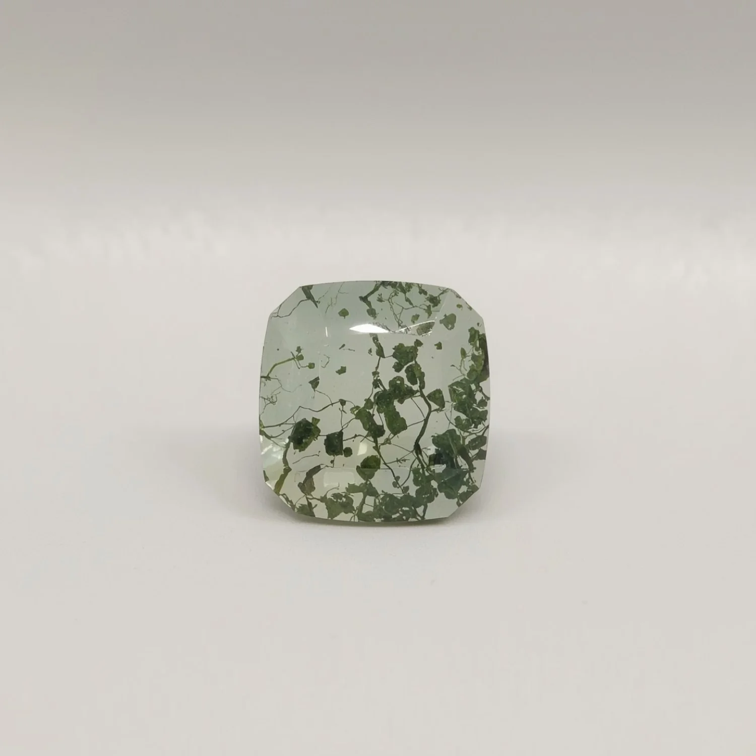 Moss Agate 10PC Tiny 3x3 MM Square Faceted Green Fiery Semi Precious Loose Gemstone - Image 2