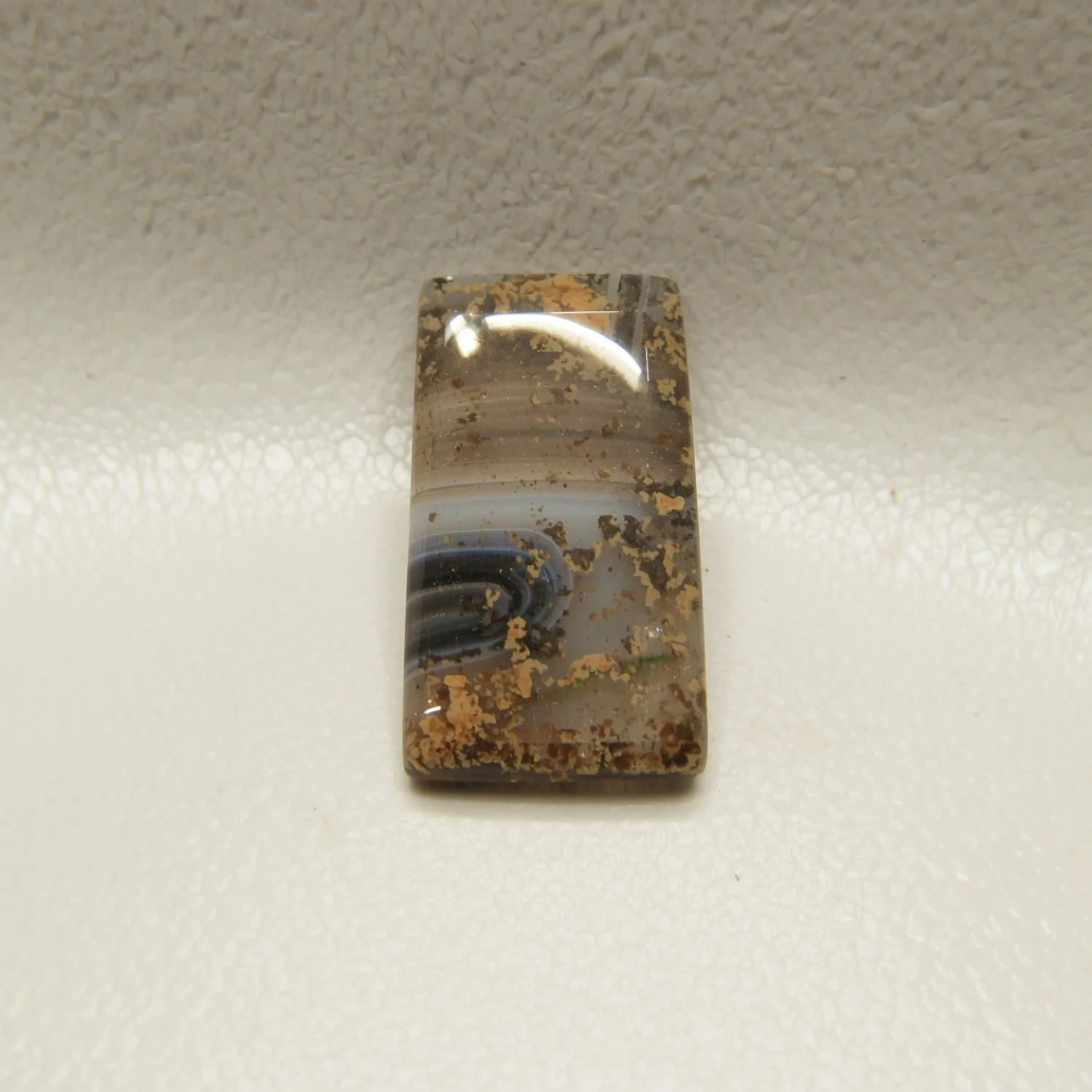 Moss Agate 10PC Tiny 4x8 MM Baguette Cabochon Green Lustrous semi Precious Loose Gemstone - Image 2