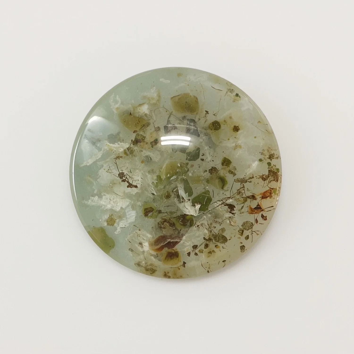 Moss Agate 10PC Tiny 5x5 MM Round Cabochon Green Brilliant semi Precious Loose Gems - Image 2