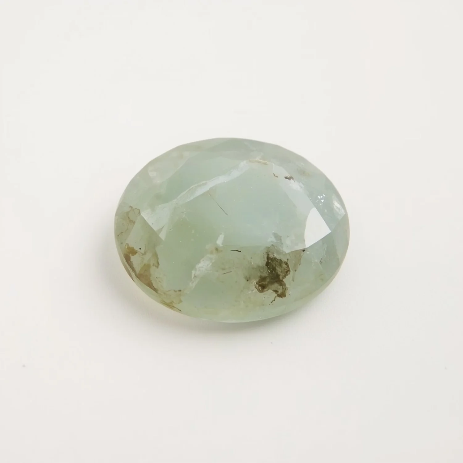 Moss Agate 1PC Chunky 15x15 MM Round Faceted Green Superior Semi Precious Loose Gemstone - Image 2