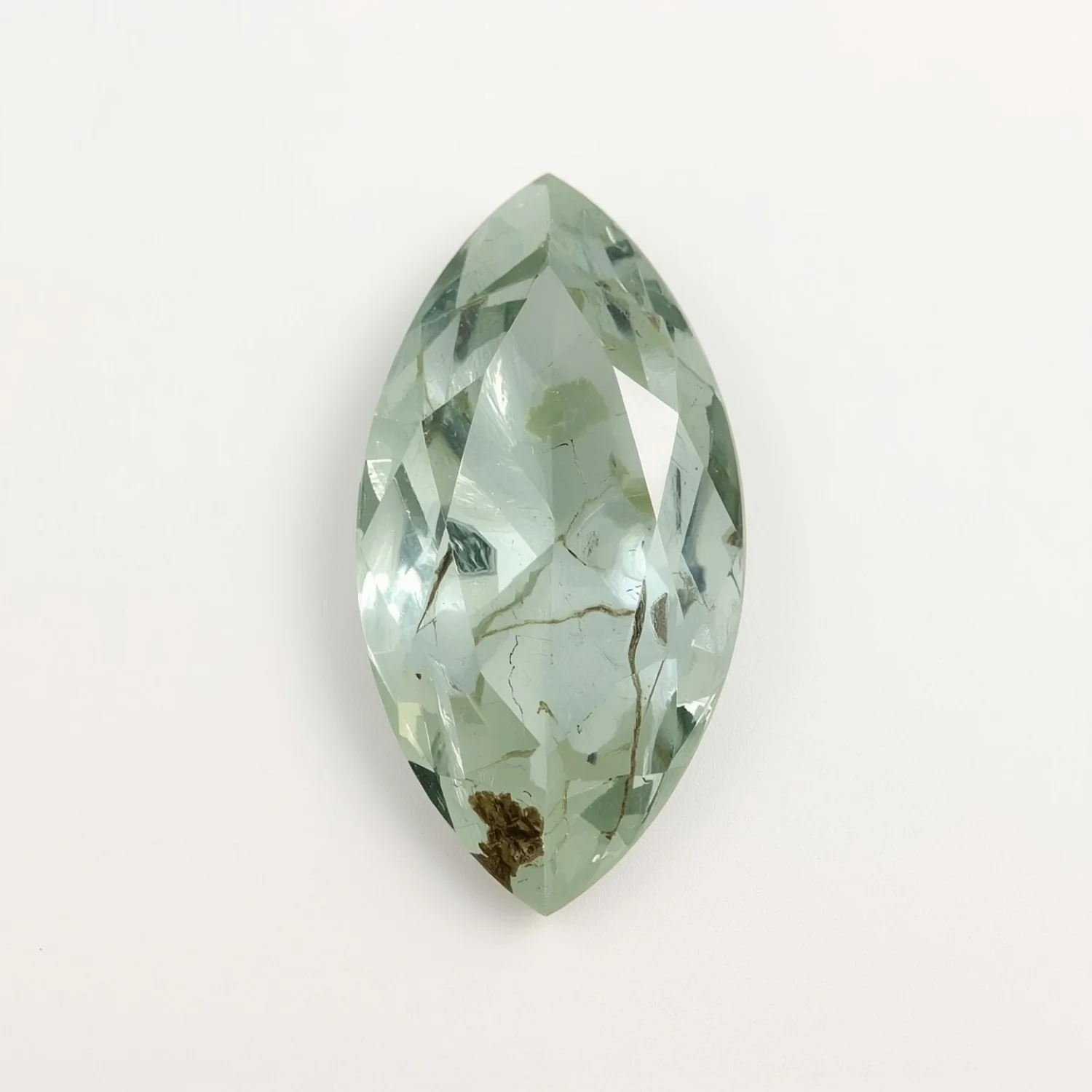 Moss Agate 1PC Large 8x16 MM Marquise Faceted Green Superior Semi Precious Gems - Image 2