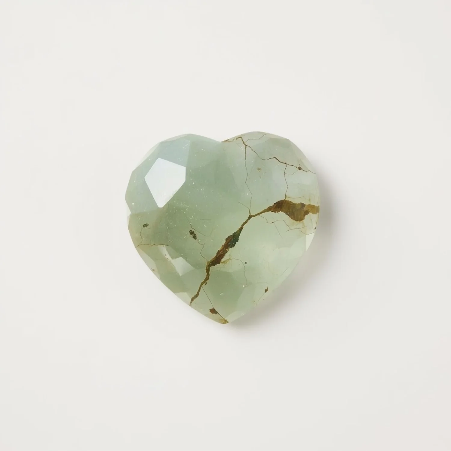 Moss Agate 1PC Tiny 5x5 MM Heart Faceted Green Sparkling Semi Precious Gems - Image 2