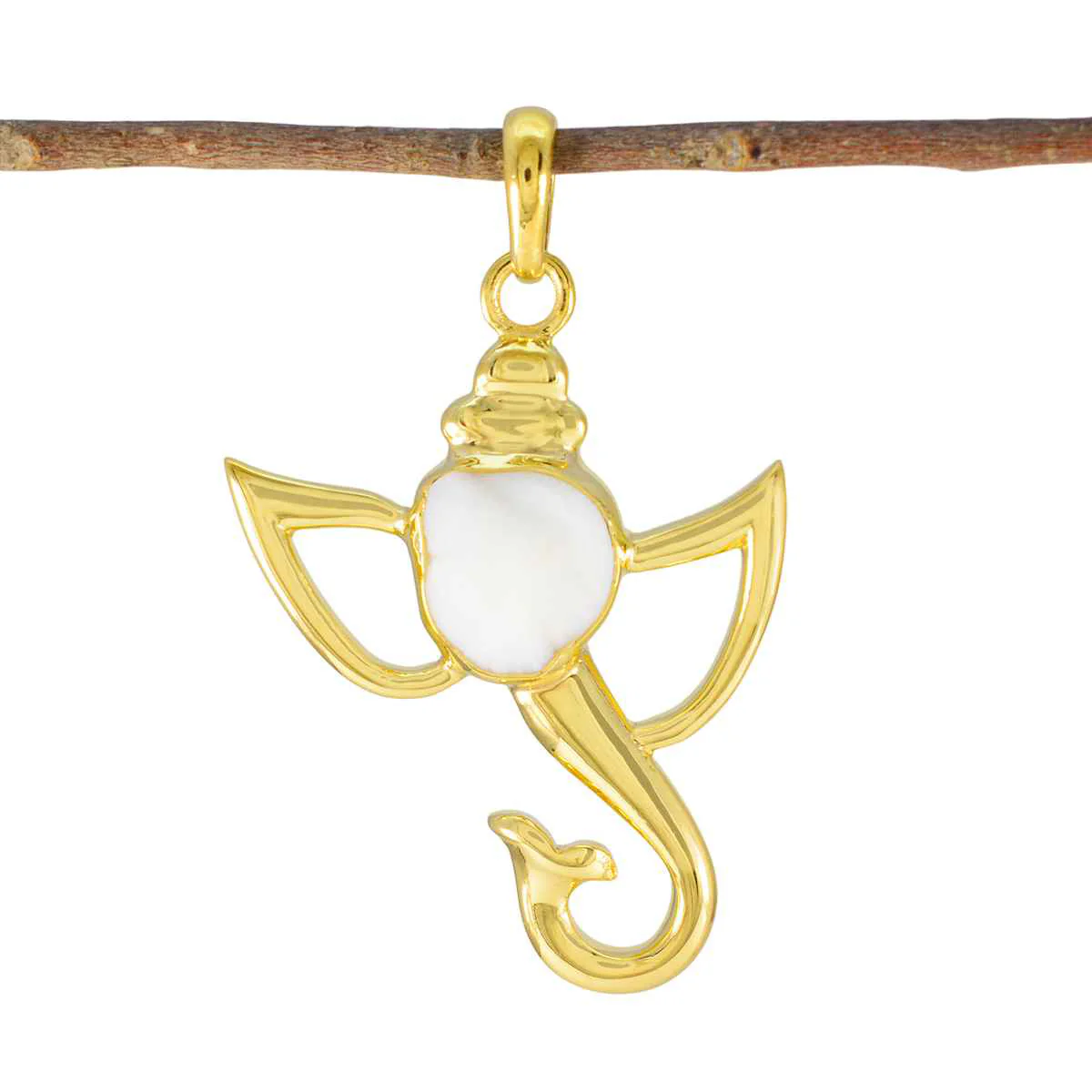 Mother of Pearl Statement Spanish 92.5 Silver Solitaire Sara Boho White Pendant Jewellery