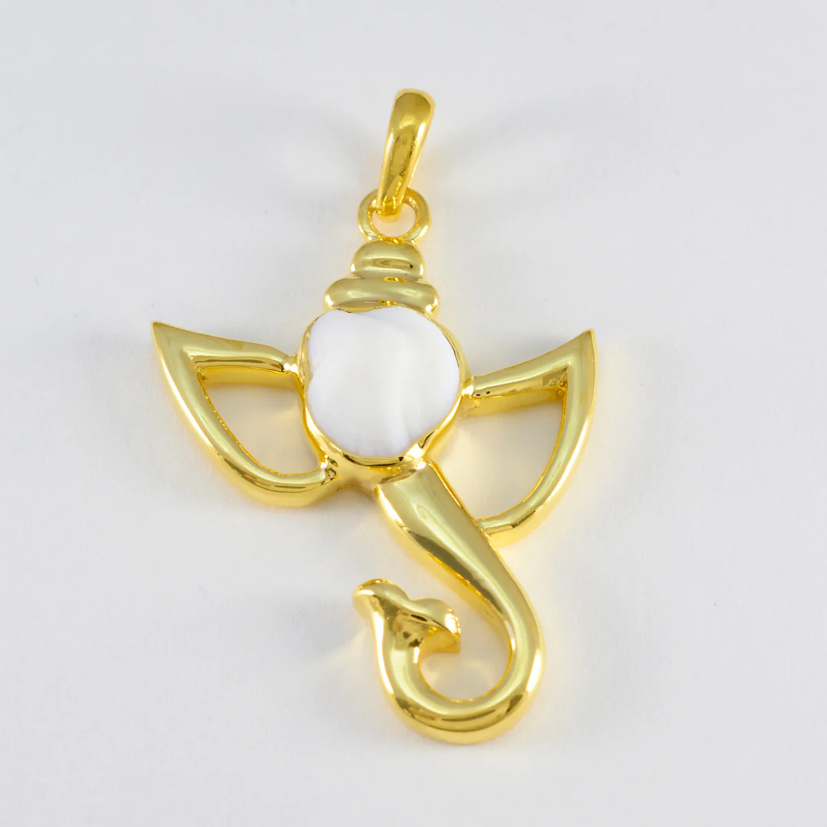 Mother of Pearl Statement Spanish 92.5 Silver Solitaire Sara Boho White Pendant Jewellery - Image 2