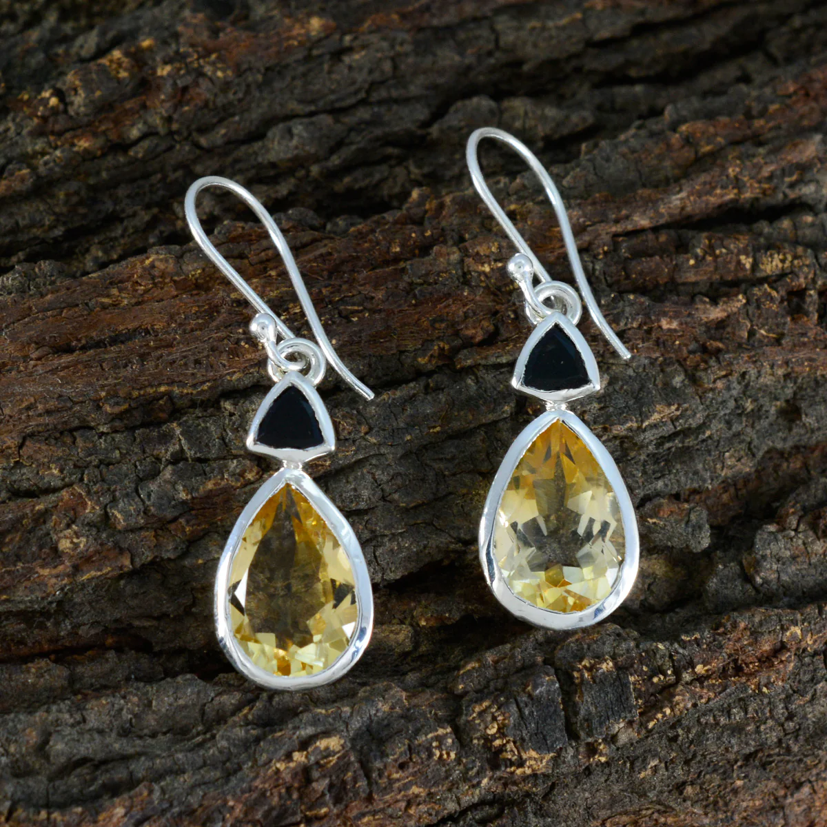 Multi American Clara Toi et Moi Dangle multicolor 92.5 Silver Earring - Image 3