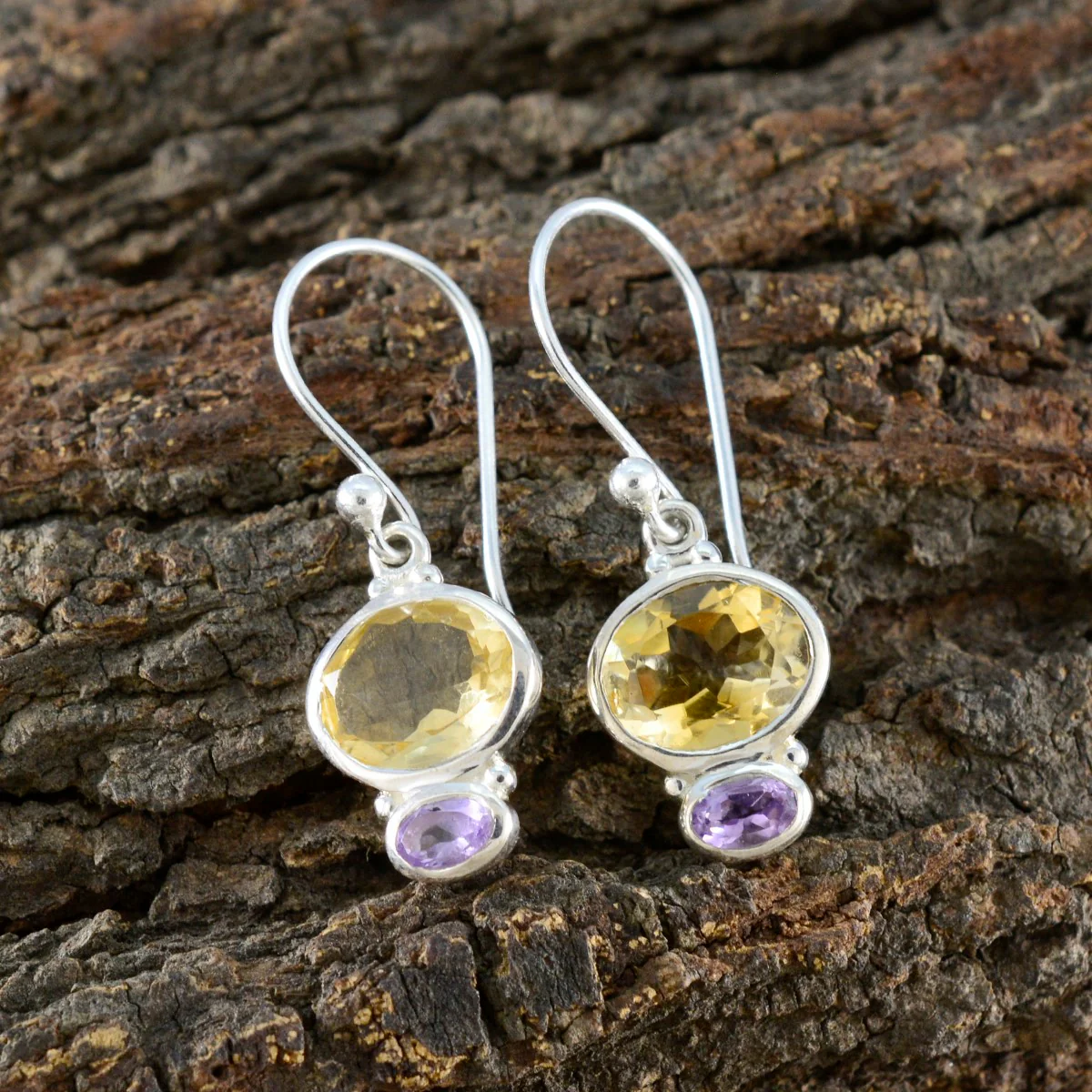 Multi American Fernanda multiple Dangle multicolor Sterling Silver Earring - Image 4