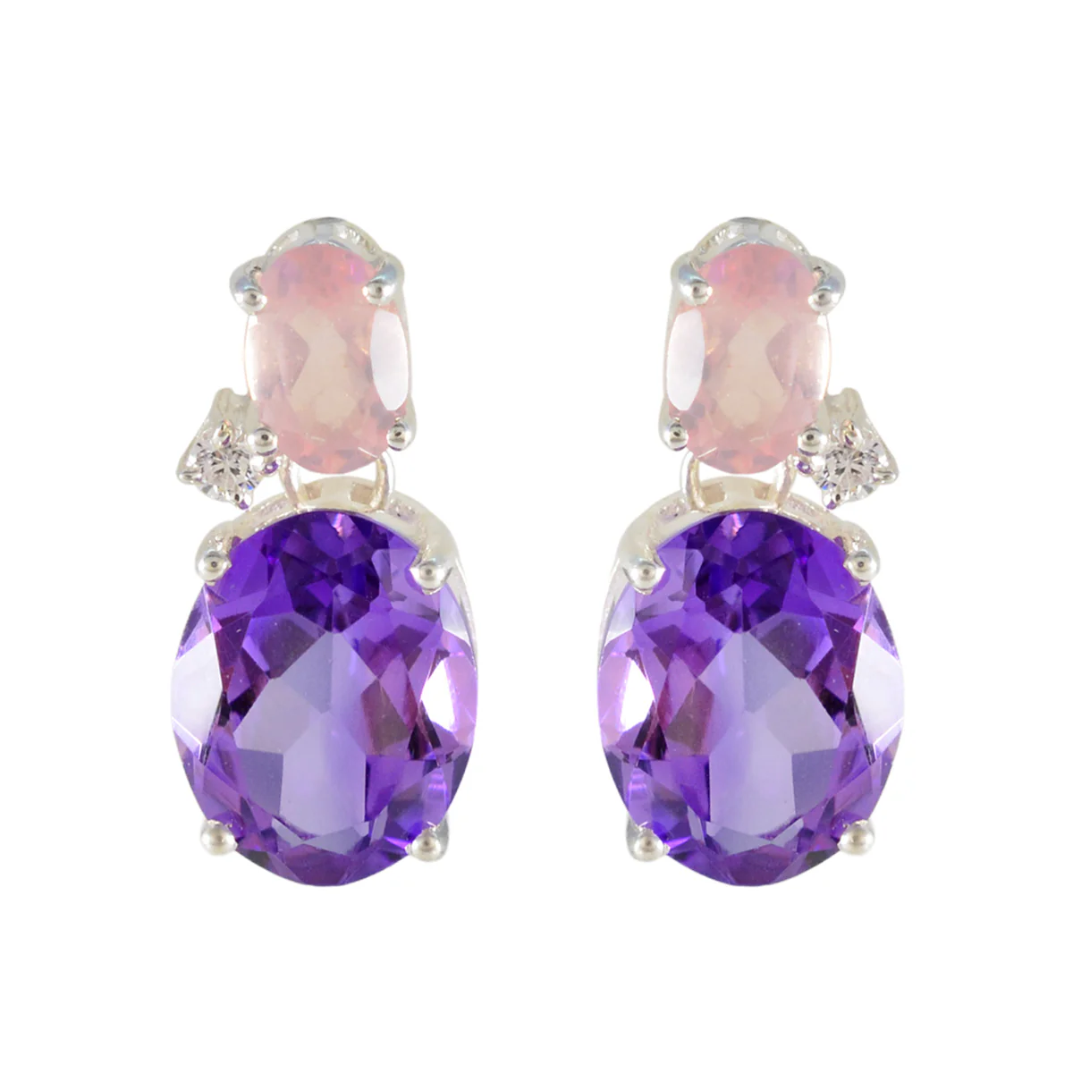 Multi American Fernanda multiple Stud multicolor 925 Sterling Silver Earring