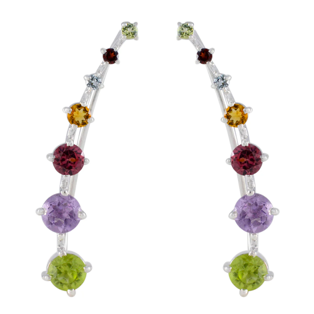 Multi Australian Soo-jin multiple EarCuff multicolor 925 Sterling Silver Earring