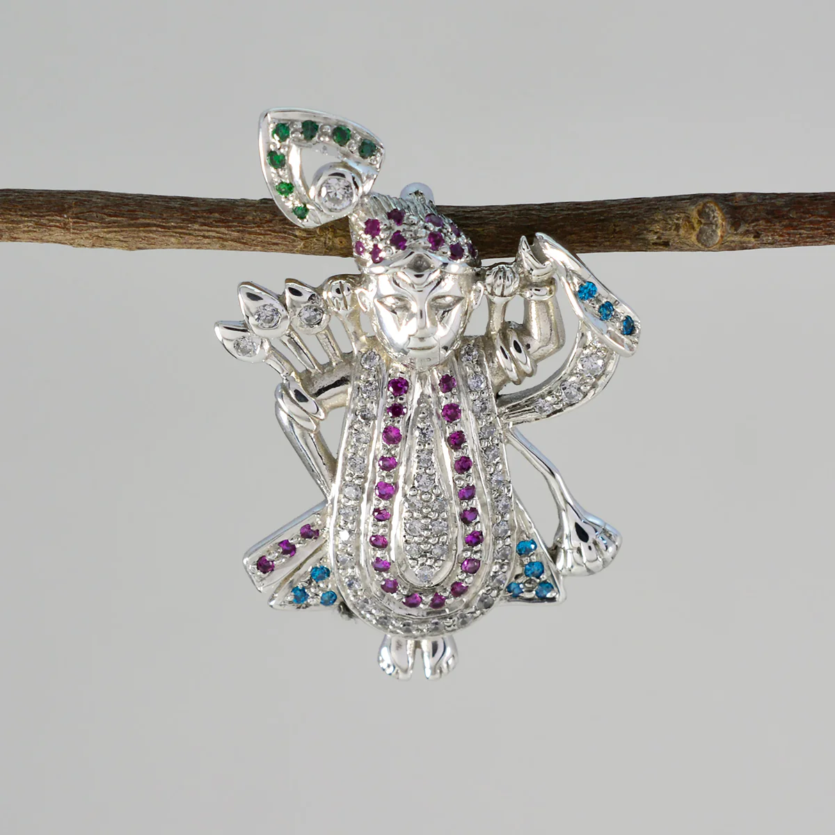 Multi CZ Dainty Australian Sterling Silver multiple Zoey Heart multicolor Pendant Jewellery - Image 2
