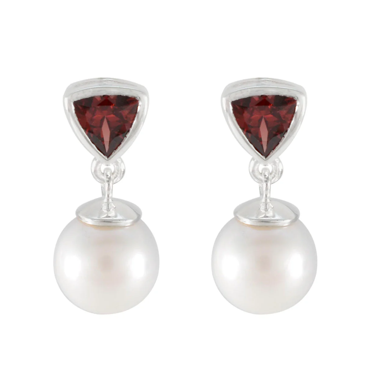 Multi Italian Aisha Toi et Moi Stud multicolor 925 Sterling Silver Earring